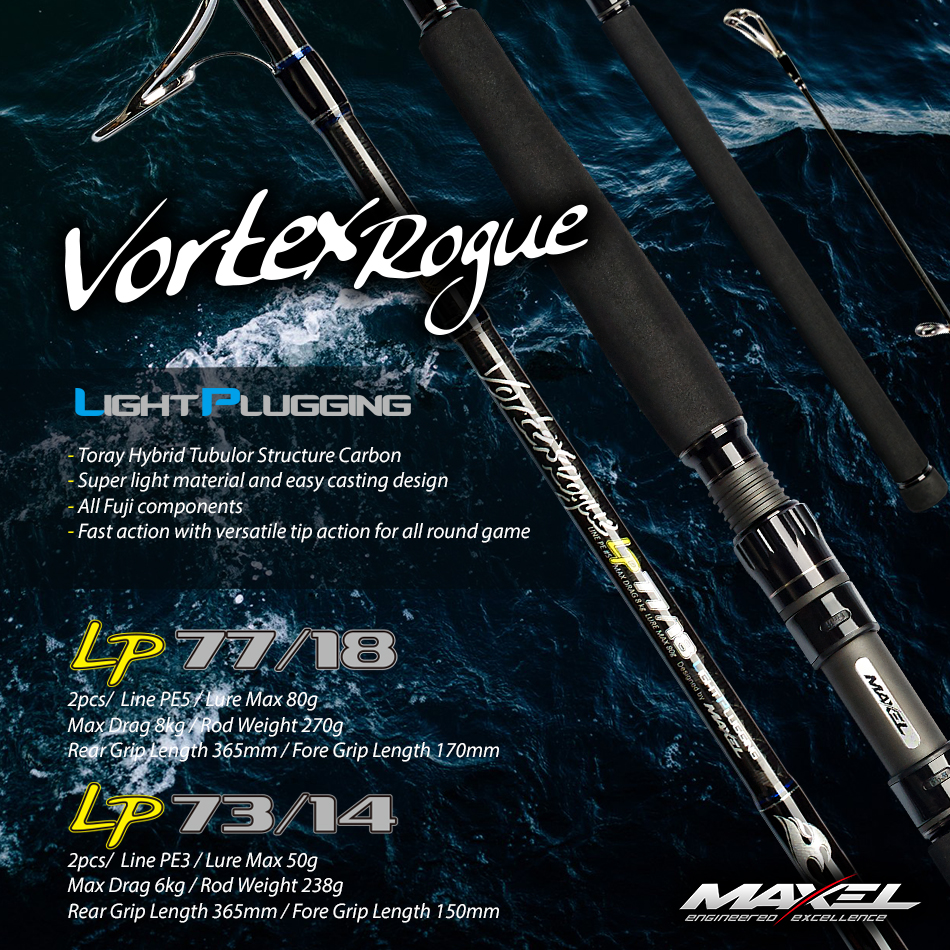 Rods Popping Rod Vortex Rogue Light Plugging Series
